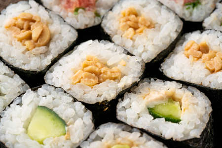 Norimaki Japanese Vinegared Rice Rolled Dried