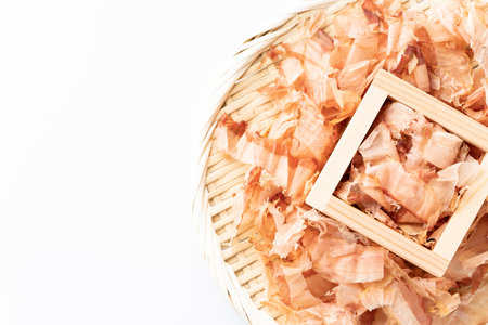Bonito Flakes,dried fish that is used to make brothの写真素材