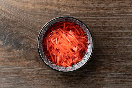 red pickled ginger