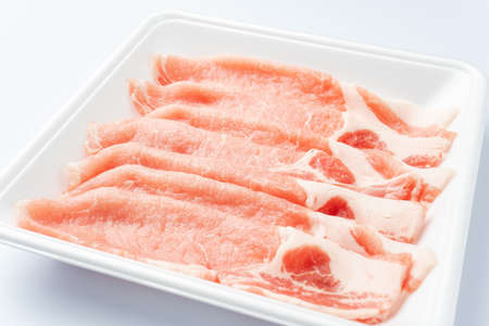 Sliced pork loinの写真素材