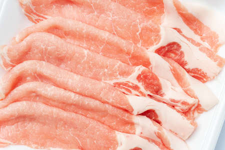 Sliced pork loinの写真素材