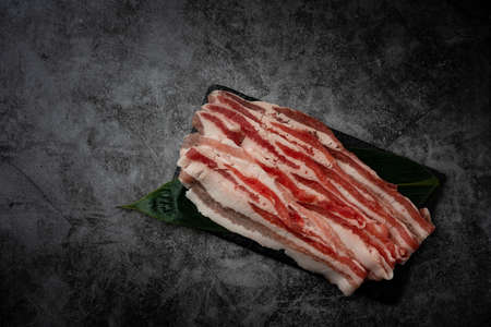 boneless pork ribsの写真素材