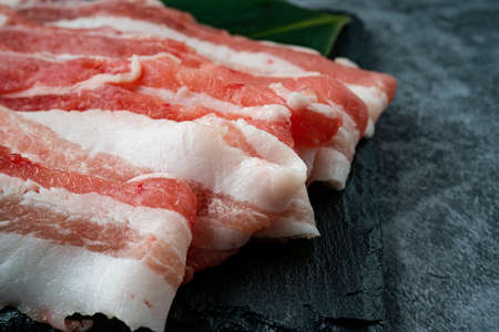 boneless pork ribsの写真素材