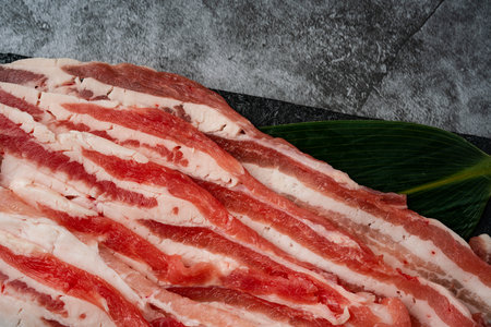 boneless pork ribsの写真素材