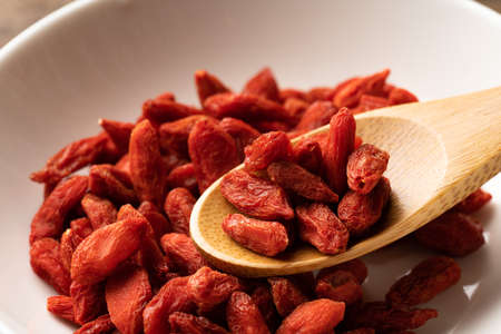 Chinese wolfberry fruit (Lycium chinense)の写真素材