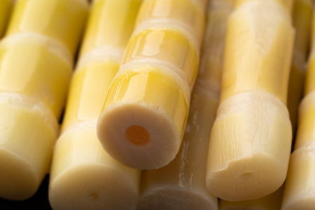 Small bamboo shoots boiled in water