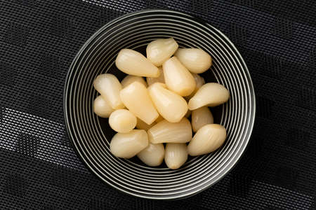 Japanese scallion pickle relishの写真素材