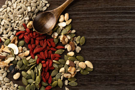 Various edible seedsの写真素材