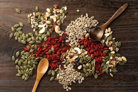 Various edible seedsの写真素材