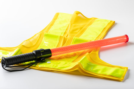 Safety vest and guide rod
