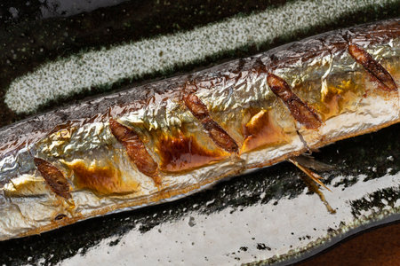 Grilled saury