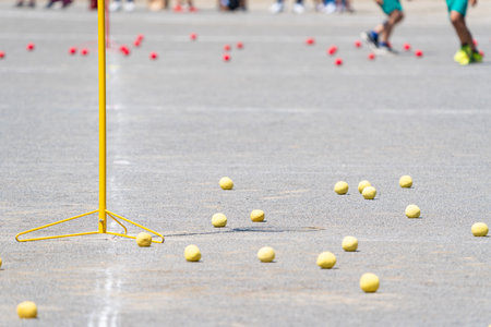 A ball-in to the athletic meetの写真素材