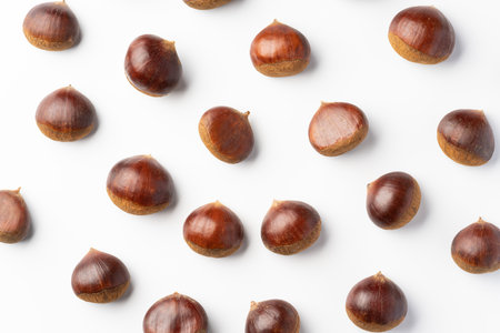 Chestnuts to taste in autumnの写真素材