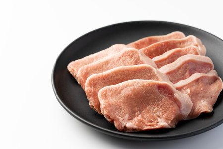 Sliced pork tongueの写真素材