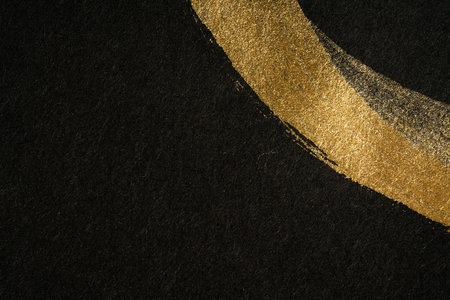 <p>Black and gold background texture</p>の写真素材