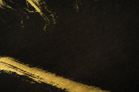<p>Black and gold background texture</p>の写真素材