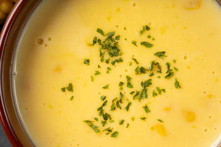 Sweet corn soupの写真素材