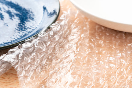 Plates and cushioning materials