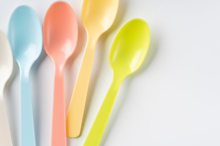 Plastic Spoonの写真素材