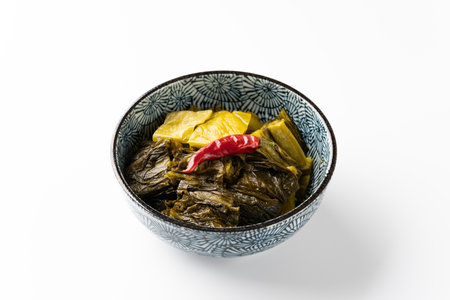 Pickled leaf mustardの写真素材