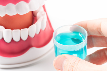 Mouthwash Bad breath careの写真素材