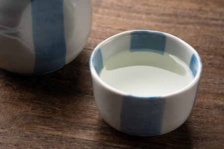 Japanese Sake, hotの写真素材