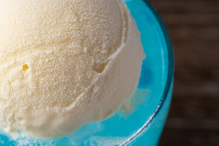 Blue Ice Cream Sodaの写真素材