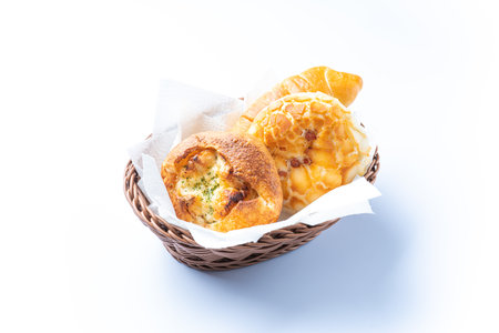 Assorted prepared breadの写真素材