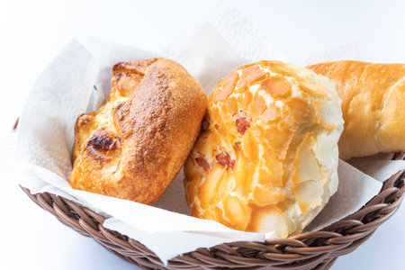 Assorted prepared breadの写真素材