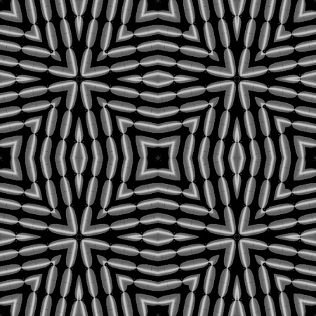 Black and white abstract pattern, seamlessの写真素材