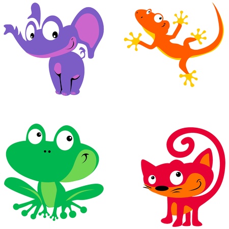 simple animalsのイラスト素材
