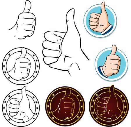 thumb upのイラスト素材