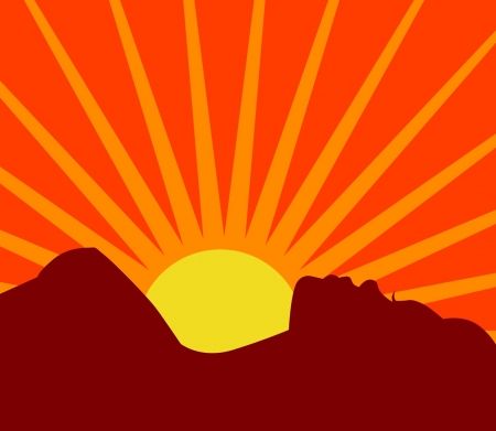 A beautiful vector silhouette のイラスト素材
