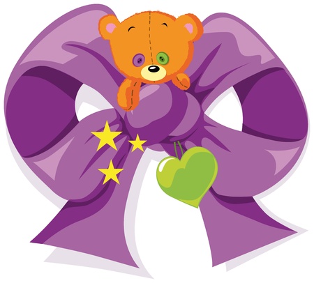 bear bow のイラスト素材