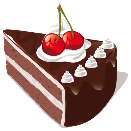chocolate cake のイラスト素材