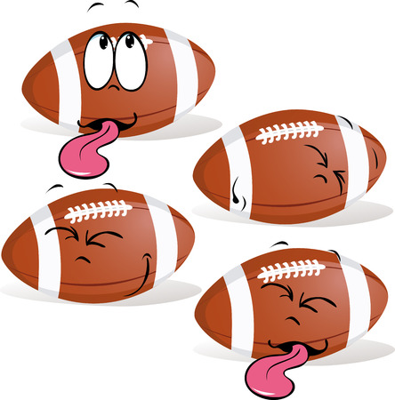 rugby ball sleeping - vector illustrationのイラスト素材