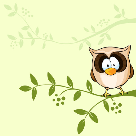 vector design with cute owlのイラスト素材