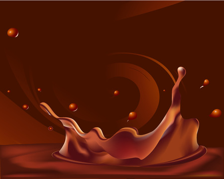 abstract chocolate backgroundのイラスト素材