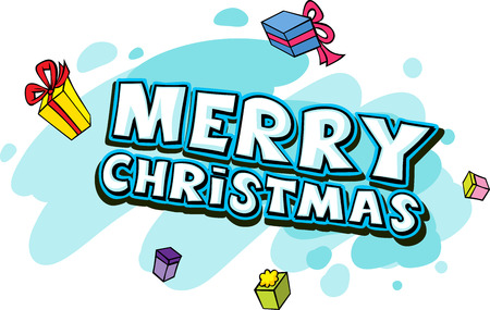 Merry Christmas text - vectorのイラスト素材
