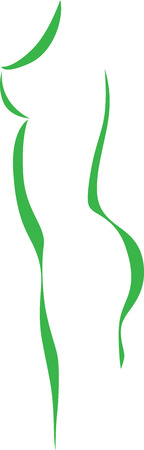 abstract woman body shape - health symbolのイラスト素材