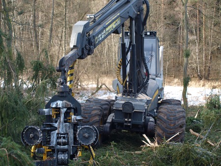 machine logging, South Bohemia, Czech Republic