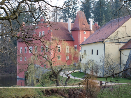 beautiful castle historical monument Cervena Lhota , South Bohemia  Czech Republicのeditorial素材