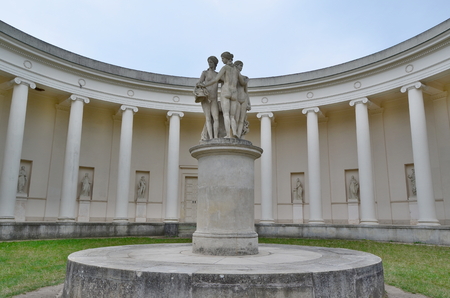 Temple of the Three Graces, historic landmark, historical Lednice-Valtice area, Czech Republicのeditorial素材