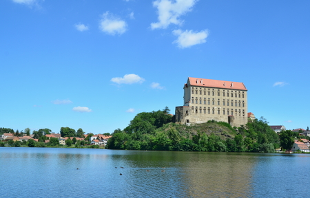 Plumlov is a castle rebuilt into a chateau in the town of the same name in the district of Prostejov. It was founded at the turn of the thirteenth and fourteenth centuries,  Czech Republicのeditorial素材