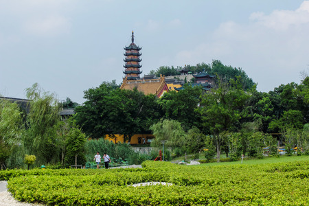 Scenic spot of Zhenjiang Gold Mountain Monasteryのeditorial素材