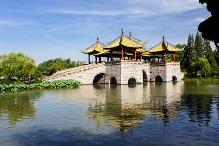 China Yangzhou slender West Lake sceneryの写真素材