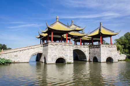China Yangzhou slender West Lake sceneryの写真素材