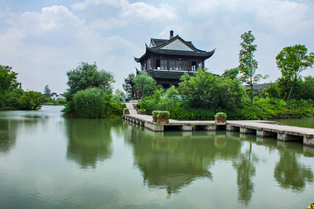 Hangzhou xixi wetland landscapeのeditorial素材