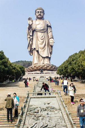 Grand Buddha at Ling Shanのeditorial素材