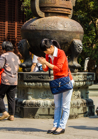 Shanghai longhua Templeのeditorial素材